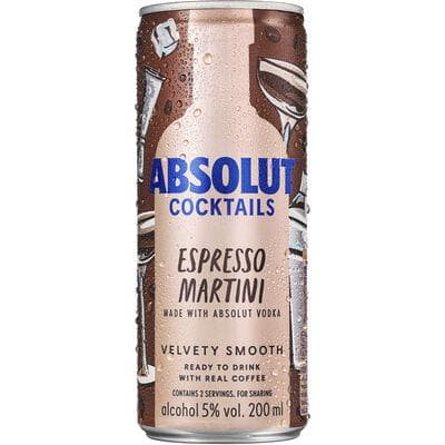 ABSOLUT ESPRESSO MARTINI 5° CANS 20CL