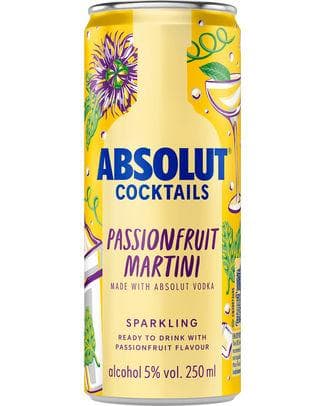ABSOLUT PASSIONFRUIT CANS 5° 25CL