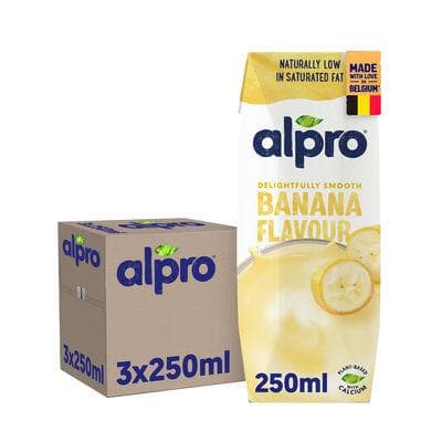 ALPRO BOISSON VEGETALE SOJA SAVEUR BANANE 25CL 3-PACK (OV 8)