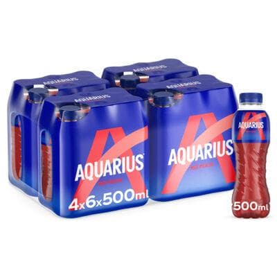 AQUARIUS RED PEACH PET 50CL 6-PACK