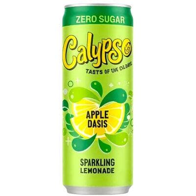 CALYPSO SPARKLING LEMONADE APPLE 0 SUGAR CAN 33CL DLC 4/7/27