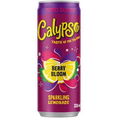 CALYPSO SPARKLING LEMONADE BERRY 0 SUGAR CAN 33CL DLC 5/7/27