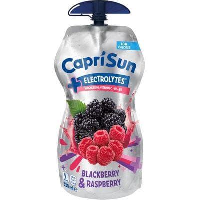 CAPRI-SUN +ELECTROLYTES BLACKBERRY RASPBERRY POUCH 33CL
