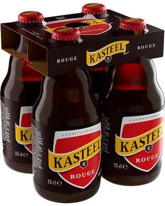 CASIER KASTEEL ROUGE 8° VC 33CL 4-PACK