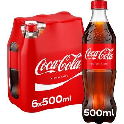 COCA COLA PET 50CL 6-PACK