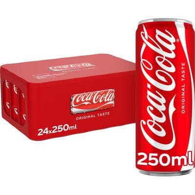 COCA COLA REGULAR CANS 25CL
