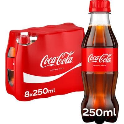 COCA COLA REGULAR PET 25CL 8-PACK