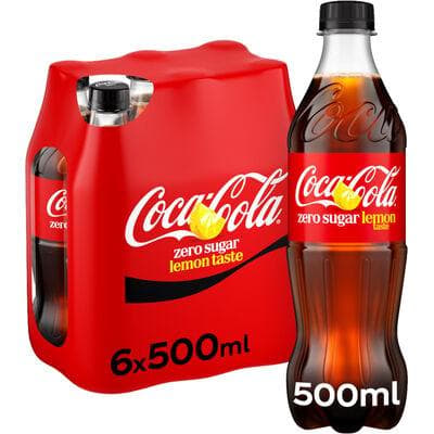 COCA COLA ZERO LEMON PET 50CL 6-PACK