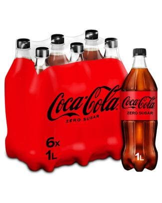 COCA COLA ZERO PET 1L