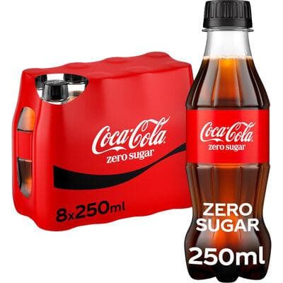 COCA COLA ZERO PET 25CL 8-PACK