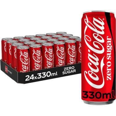 COCA COLA ZERO SLEEK CANS 33CL