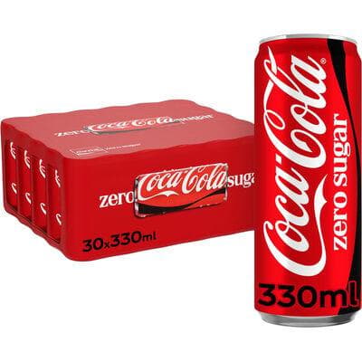 COCA COLA ZERO SLEEK CANS 33CL