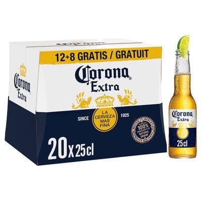 CORONA EXTRA BEER 4,5° OW 12+8 25CL