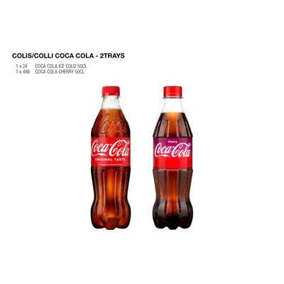 F10/26 COLIS COCA COLA REGULAR/CHERRY PET 50CL 2TRAYS