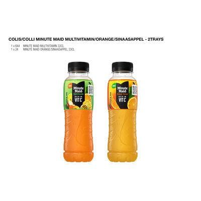 F10/26 COLIS MINUTE MAID MULTIVITAMIN/ORANGE PET 33CL 2TRAYS