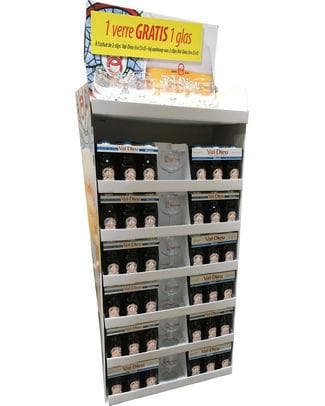 F10/26 DISPLAY VAL DIEU BLON 36 CLIPS 6° VC 33CL+18 VERRES