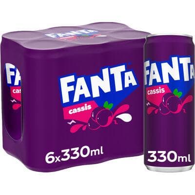 FANTA CASSIS SLEEK CANS 33CL 6-PACK
