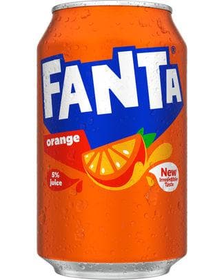 FANTA ORANGE FAT CANS 33CL