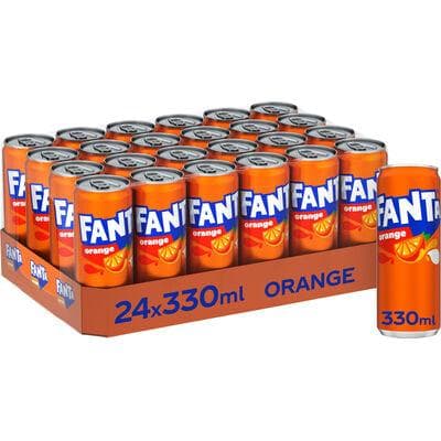 FANTA ORANGE SLEEK CANS 33CL
