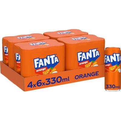 FANTA ORANGE SLEEK CANS 33CL 6-PACK