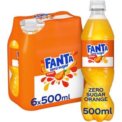 FANTA ZERO ORANGE PET 50CL 6-PACK