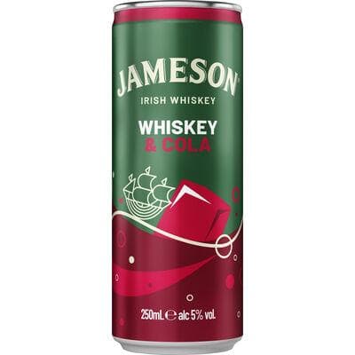 JAMESON & COLA 5° CANS 25CL
