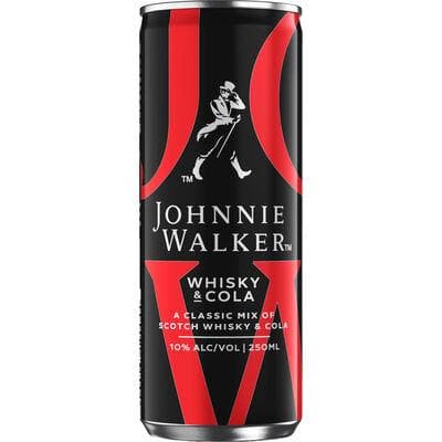 JOHNNIE WALKER & COLA 10° CANS 25CL