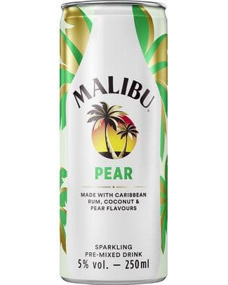 MALIBU PEAR PREMIX 5° CANS 25CL
