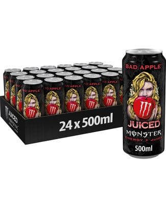 MONSTER ENERGY JUICE BAD APPLE CANS 50CL