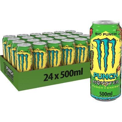 MONSTER ENERGY JUICE RIO PUNCH CANS 50CL