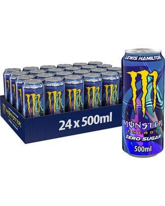 MONSTER ENERGY TOP SPEED ZERO SUGAR (LEWIS HAMILT) CANS 50CL