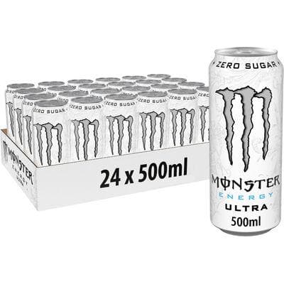 MONSTER ENERGY ULTRA WHITE CANS 50CL
