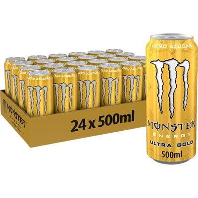 MONSTER ENERGY UTRA GOLD PINEAPPLE ZERO SUGAR CANS 50CL