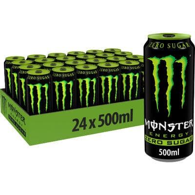 MONSTER ENERGY ZERO SUGAR GREEN CANS 50CL