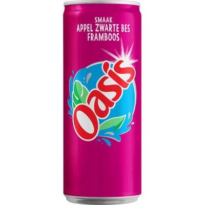 OASIS POMME-CASSIS-FRAMBOISE SLEEK CANS 33CL 6-PACK