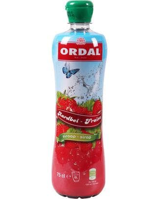 ORDAL SIROP DE FRAISE PET 75CL
