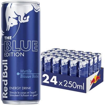 RED BULL ENERGY DRINK BLUE EDITION CANS 25CL
