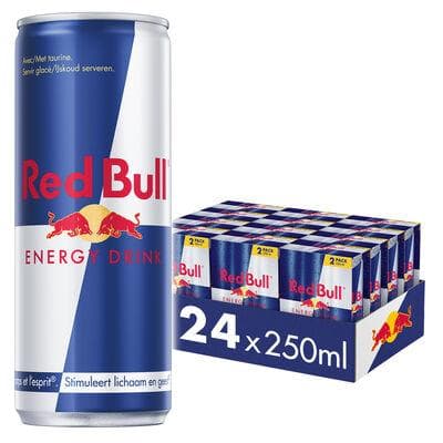 RED BULL ENERGY DRINK CANS 25CL 2-PACK