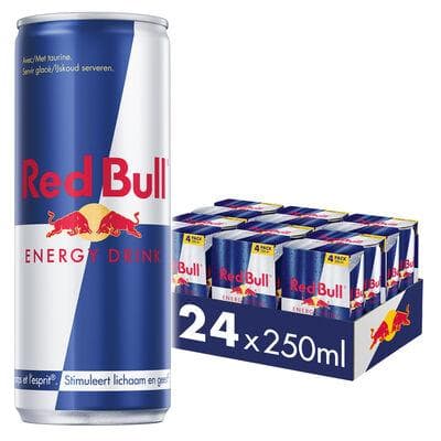 RED BULL ENERGY DRINK CANS 25CL 4-PACK