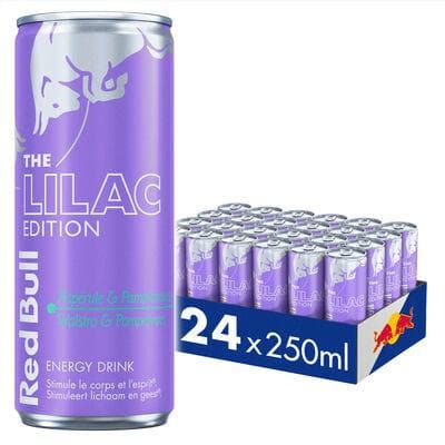 RED BULL ENERGY DRINK LILAC EDITION CANS 25CL