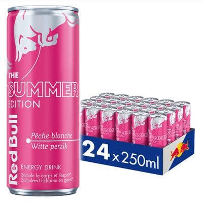 RED BULL ENERGY DRINK WHITE PEACH EDITION CANS 25CL