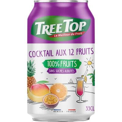 TREE TOP JUS MULTIFRUITS FAT CANS 33CL