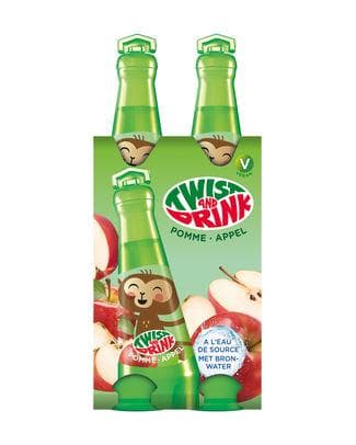 TWIST AND DRINK POMME (-30% SUCRE) 20CL 4-PACK